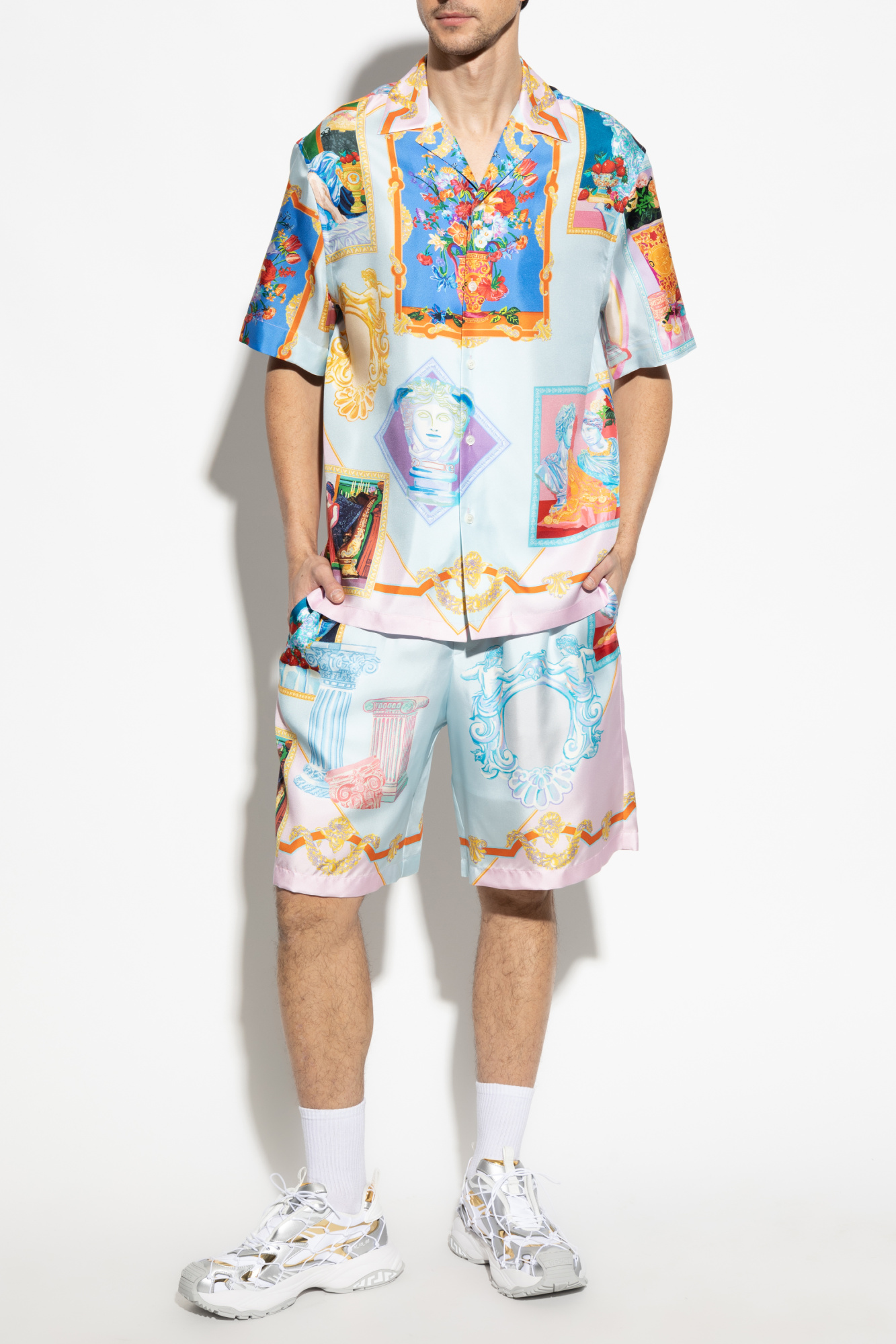 Multicolour Silk shorts Versace - Vitkac Italy